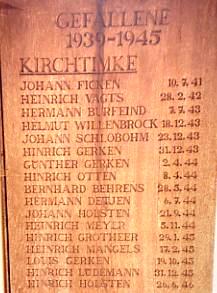 Kirchtimke/WW II