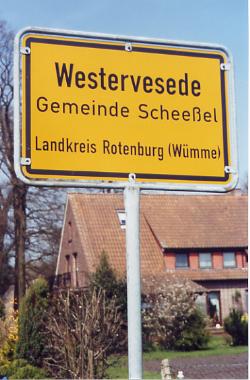 Westervesede sign