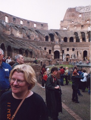 Carol at the Roman Coloseum