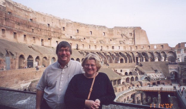 Don and Carol at the Roman Coloseum