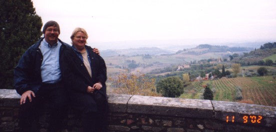 Don and Carol in Tuscany