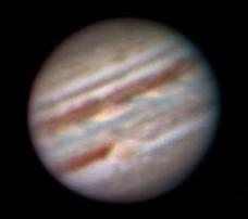 Jupiter on November 26, 1999, with GRS